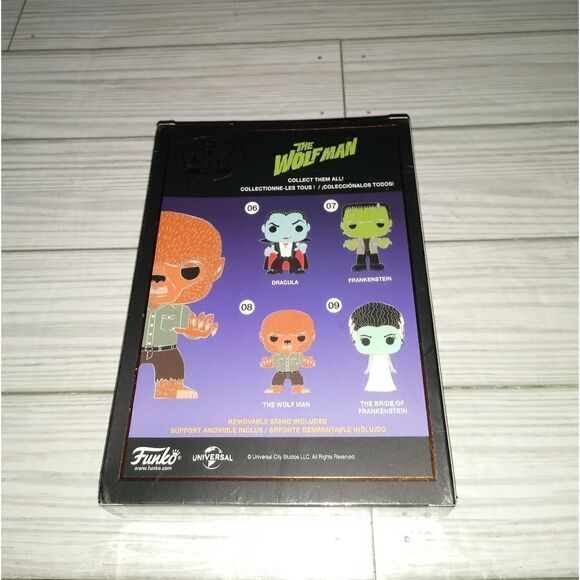 Universal Monsters The Wolf Man Funko POP! Enamel Pin Horror New #08 Classic - Picture 7 of 8